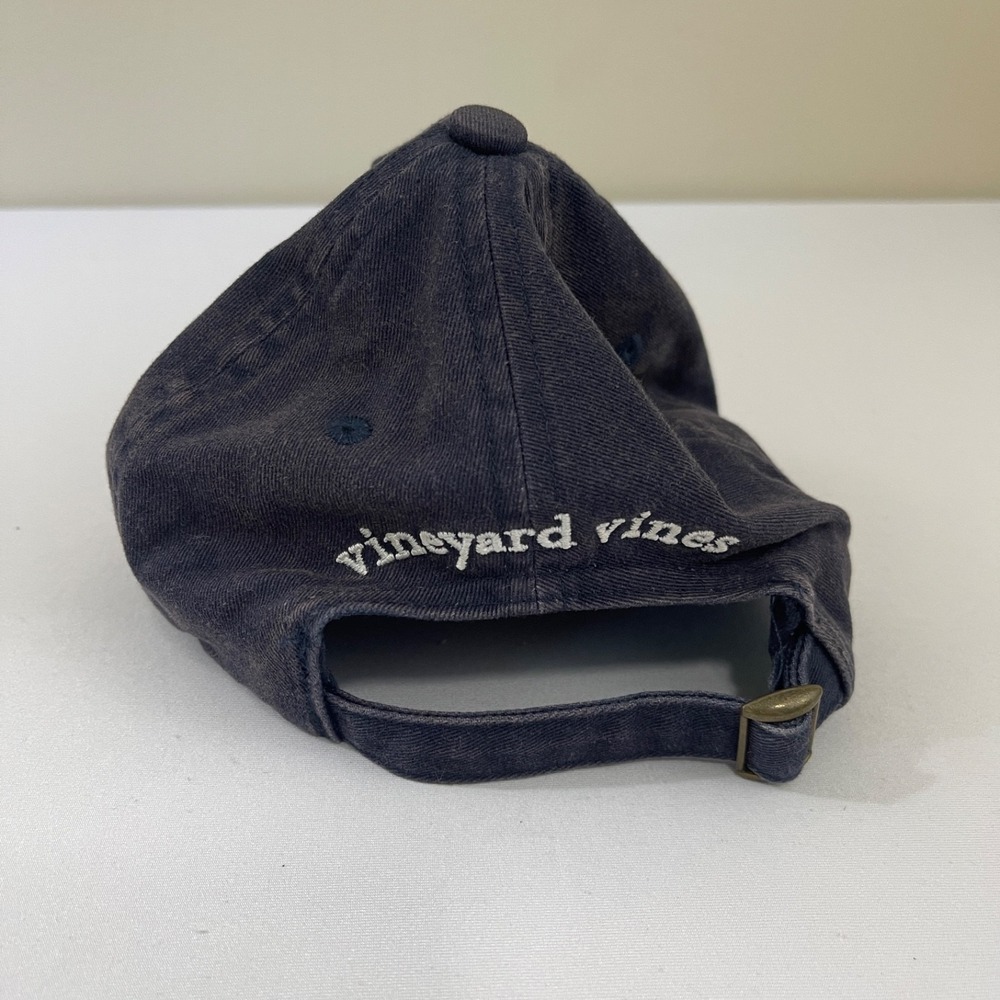Vineyard Vines Hat One Size‎ Unisex Blue Whale Hockey Adjustable Cotton Cap Logo - Picture 3 of 6